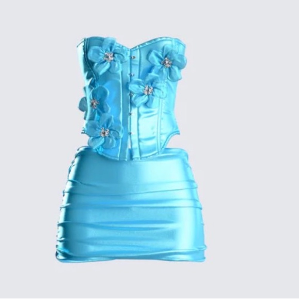 Blue Top and skirt set